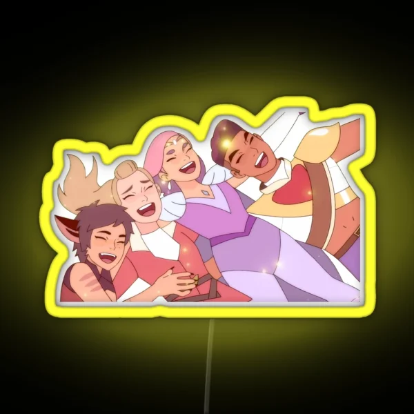 Best Friend Squad She Ra And The Princesses Of Power RGB Neon Sign