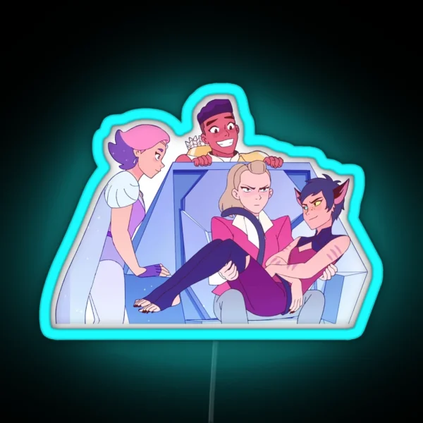Best Friend Squad She Ra And The Princesses Of Power RGB Neon Sign