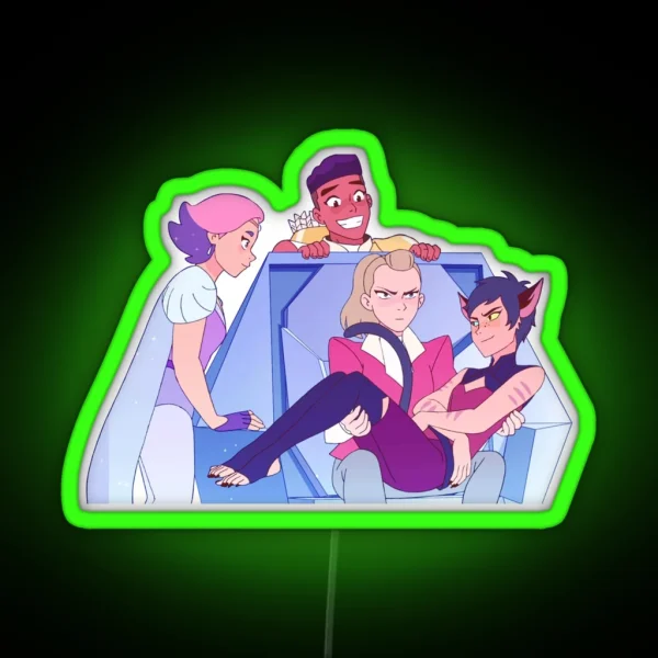 Best Friend Squad She Ra And The Princesses Of Power RGB Neon Sign