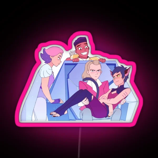 Best Friend Squad She Ra And The Princesses Of Power RGB Neon Sign