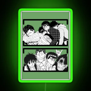 Best Friends Spread Anime YYH RGB Neon Sign