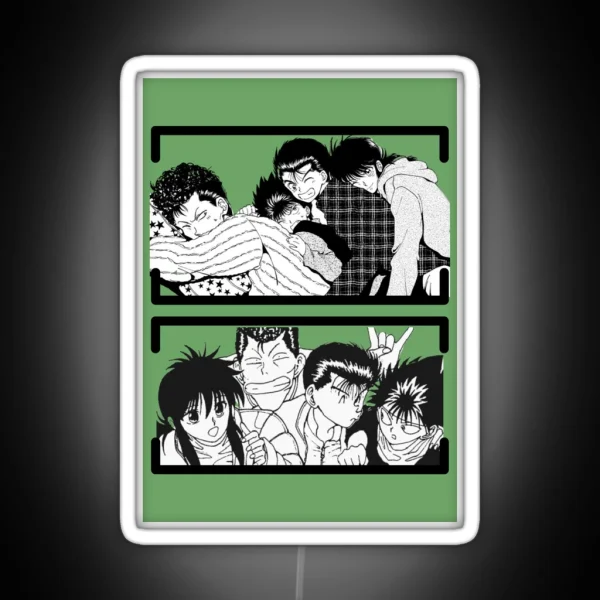 Best Friends Spread Anime YYH RGB Neon Sign