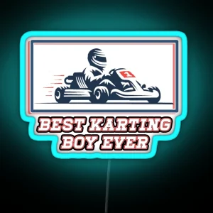 Best Karting Boy Ever RGB Neon Sign