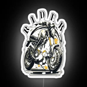 Best Motocycle Design RIDER Funny Gift Ideas Motorcycle Lover Led RGB Neon Sign