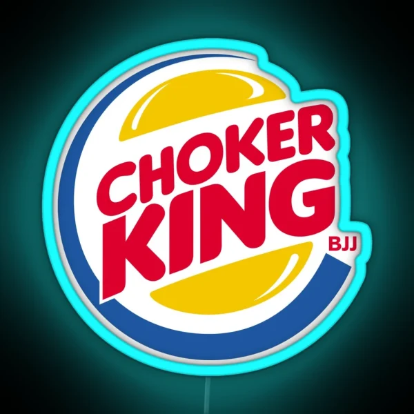 Best Seller Choker King BJJ RGB Neon Sign