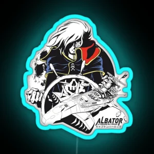 Best Seller Leiji Matsumoto Harlock The Space Ship Corsair Essential Led RGB Neon Sign