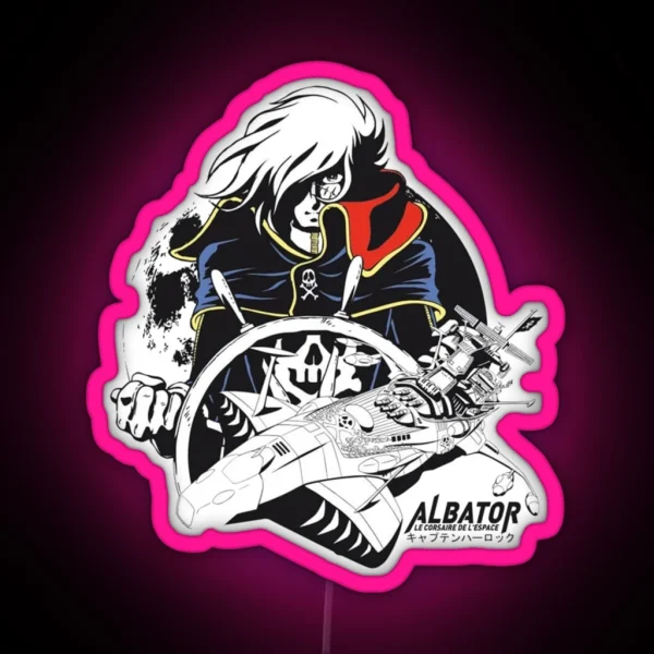 Best Seller Leiji Matsumoto Harlock The Space Ship RGB Neon Sign