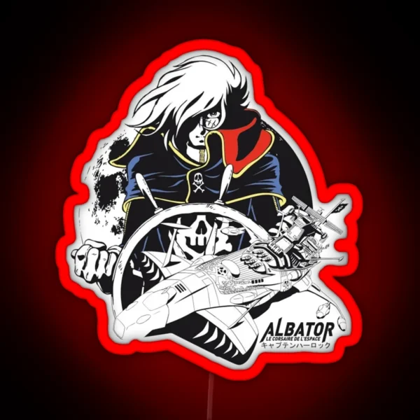 Best Seller Leiji Matsumoto Harlock The Space Ship RGB Neon Sign
