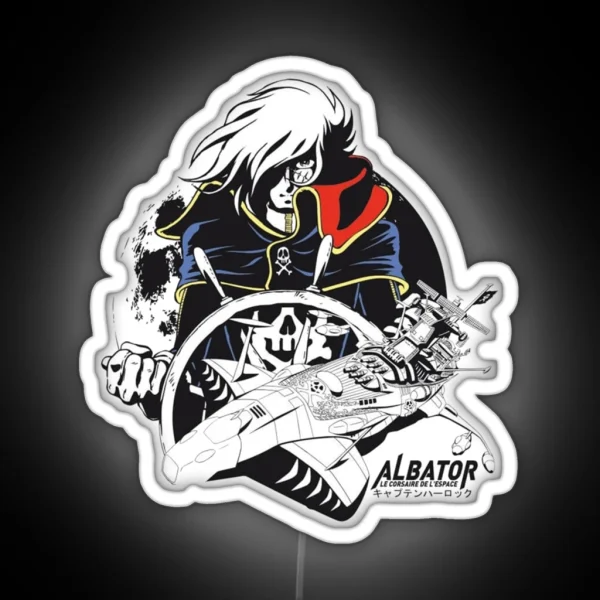 Best Seller Leiji Matsumoto Harlock The Space Ship RGB Neon Sign