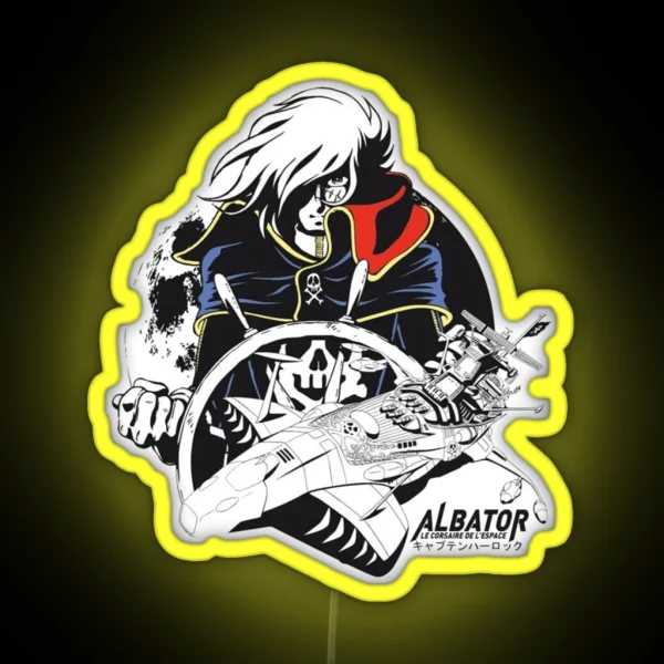 Best Seller Leiji Matsumoto Harlock The Space Ship RGB Neon Sign