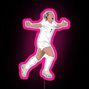 Beth Mead England Hat Trick Euros RGB Neon Sign