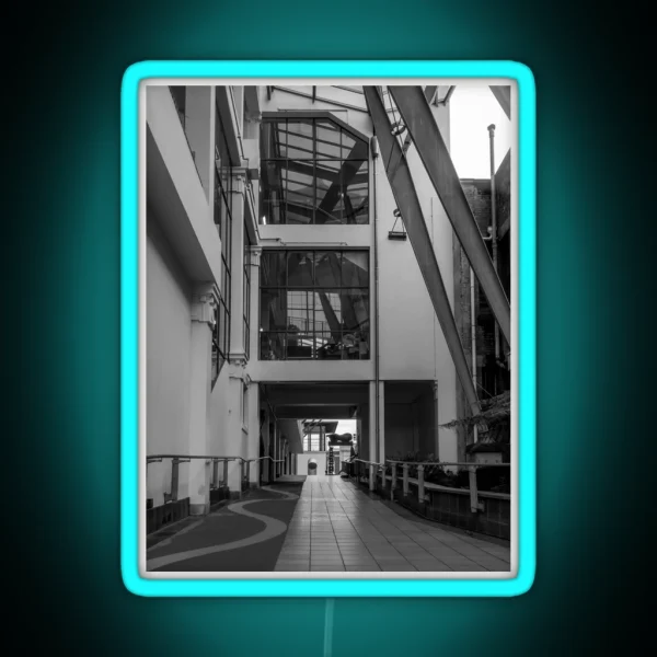 Between Buildings Walkway RGB Neon Sign