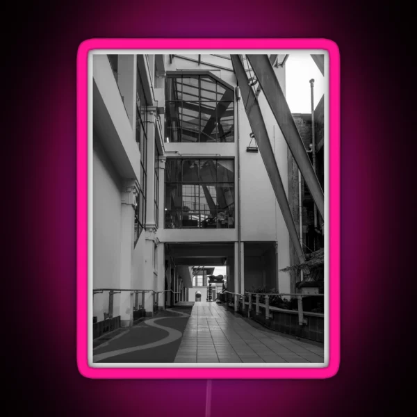 Between Buildings Walkway RGB Neon Sign