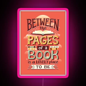 Between Pages RGB Neon Sign