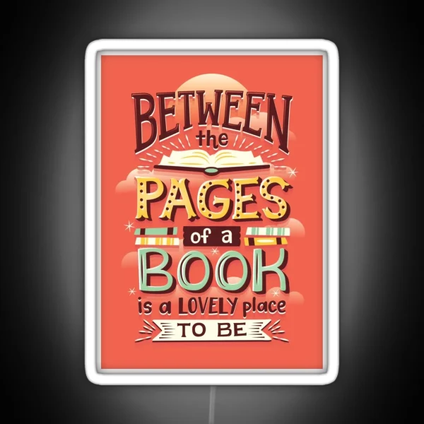 Between Pages RGB Neon Sign