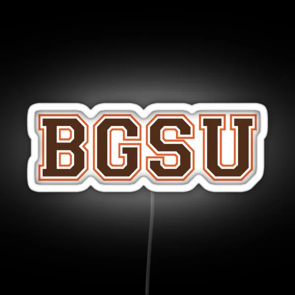 Bgsu Varsity Font RGB Neon Sign