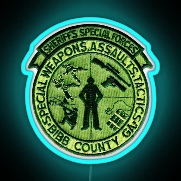Bibb County Special Forces RGB Neon Sign