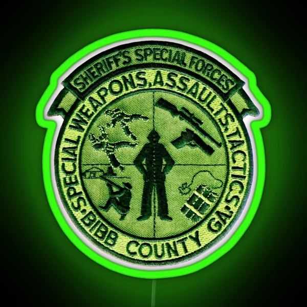 Bibb County Special Forces RGB Neon Sign