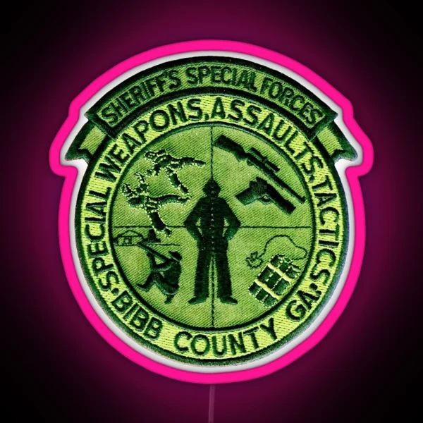 Bibb County Special Forces RGB Neon Sign