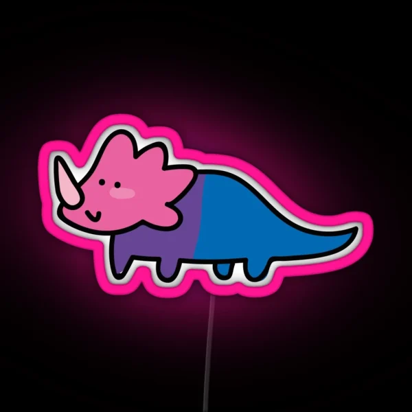 Biceratops RGB Neon Sign