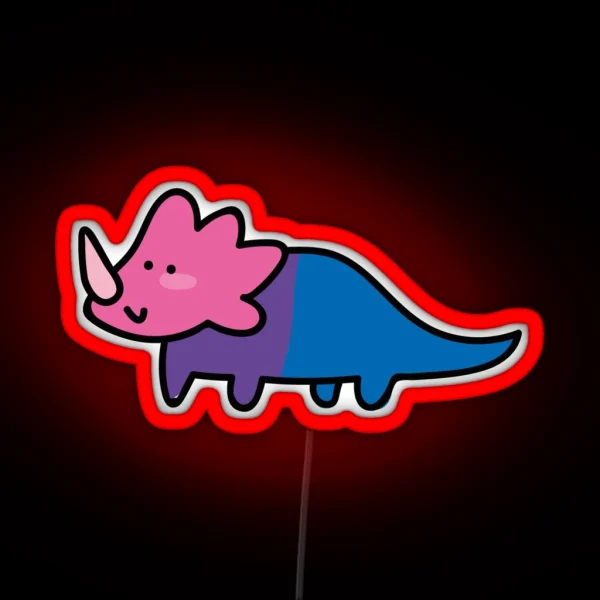 Biceratops RGB Neon Sign