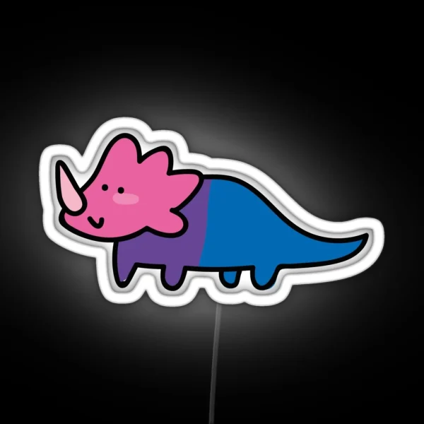 Biceratops RGB Neon Sign