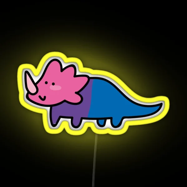 Biceratops RGB Neon Sign