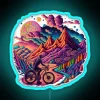Bicycle Day 1943 Colorful Psychedelic Art RGB Neon Sign - Image 3