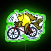 Bicycle Fish Funny Cartoon RGB Neon Sign - Image 4