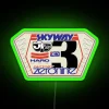 Bicycle Motocross Racing Number Plate Old School BMX RGB Neon Sign - Image 4