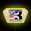 Bicycle Motocross Racing Number Plate Old School BMX RGB Neon Sign - Image 5