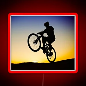 Bicyclee Wheelie RGB Neon Sign