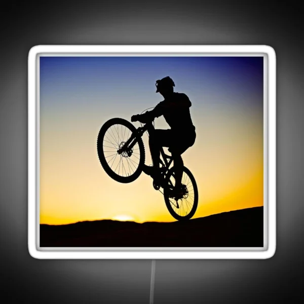Bicyclee Wheelie RGB Neon Sign