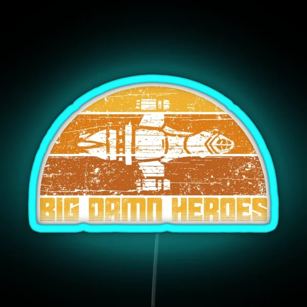 Big Damn Vintage Heroes RGB Neon Sign