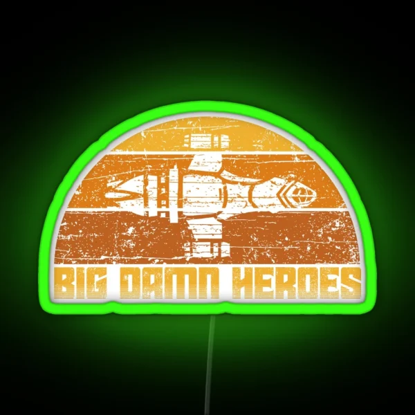 Big Damn Vintage Heroes RGB Neon Sign