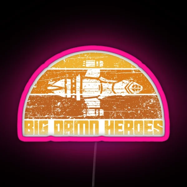 Big Damn Vintage Heroes RGB Neon Sign