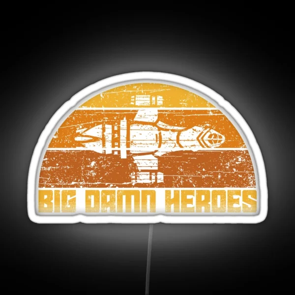 Big Damn Vintage Heroes RGB Neon Sign
