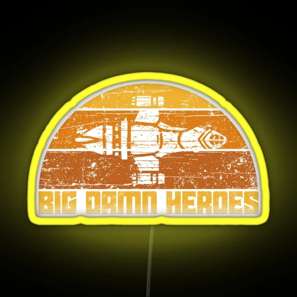 Big Damn Vintage Heroes RGB Neon Sign