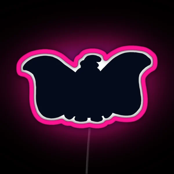 Big Ear Elephant RGB Neon Sign