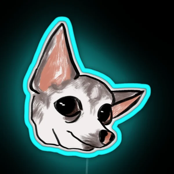 Big Eyed Ears RGB Neon Sign