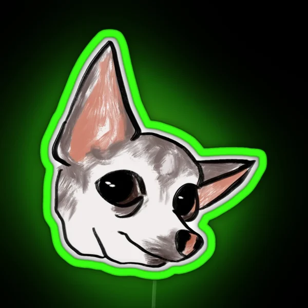 Big Eyed Ears RGB Neon Sign