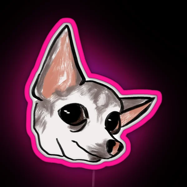 Big Eyed Ears RGB Neon Sign