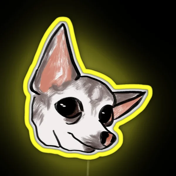 Big Eyed Ears RGB Neon Sign