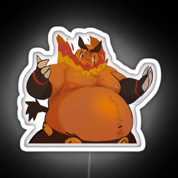 Big Fire Boar RGB Neon Sign