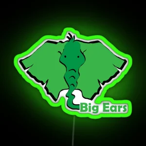 Big Green Ears RGB Neon Sign