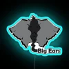 Big Grey Ears RGB Neon Sign - Image 3
