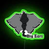 Big Grey Ears RGB Neon Sign - Image 4