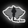 Big Grey Ears RGB Neon Sign - Image 5