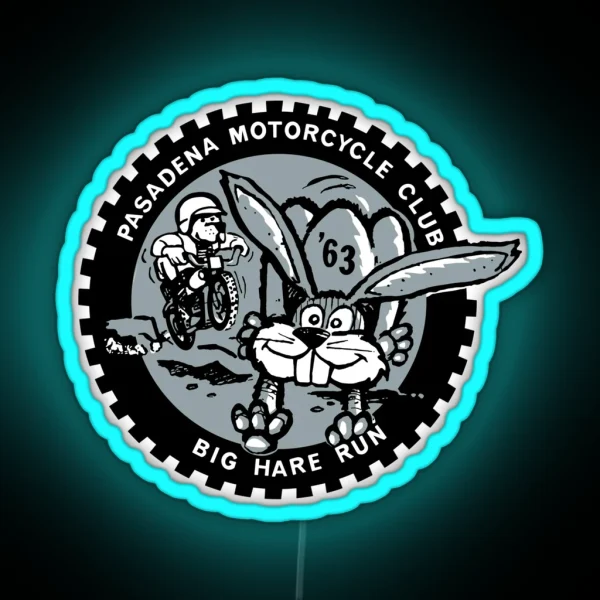 Big Hare Run 1963 RGB Neon Sign