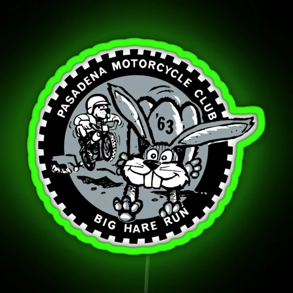 Big Hare Run 1963 RGB Neon Sign